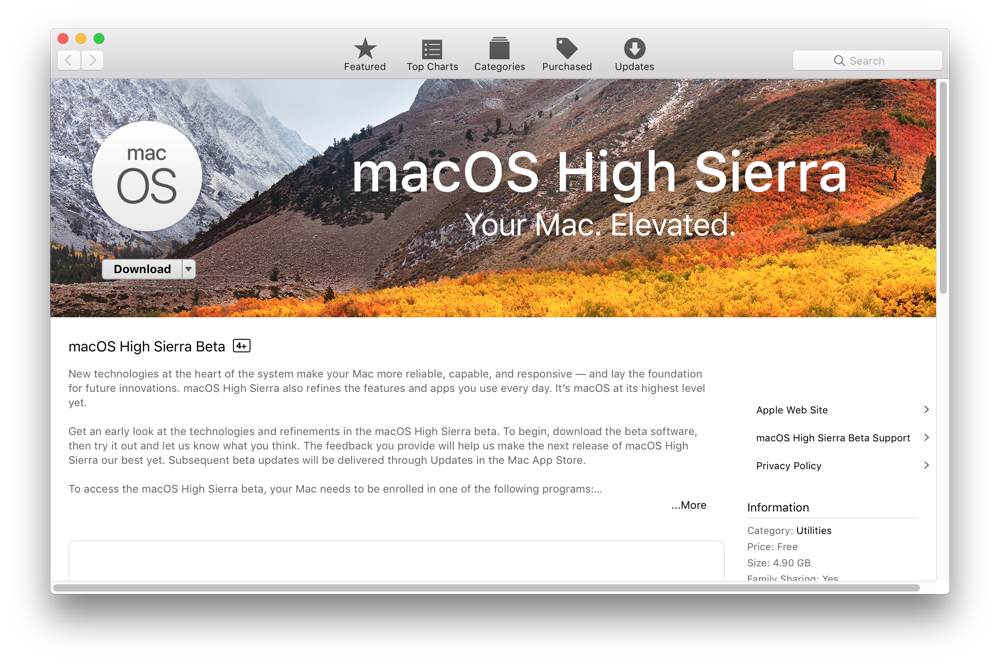 Download Mac Sierra 10.13